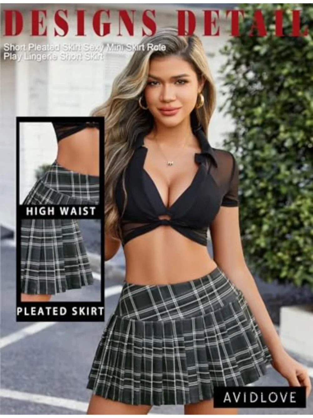N/A pleated mini
